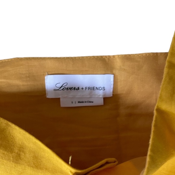 Lovers + Friends Miji Mini Cut Out Dress Yellow Sunflower Women’s Small NWOT - Picture 5 of 7